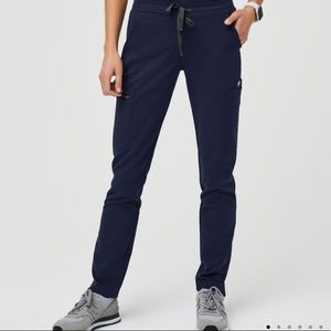 FIGS YOLA Skinny Scrub Pants Navy